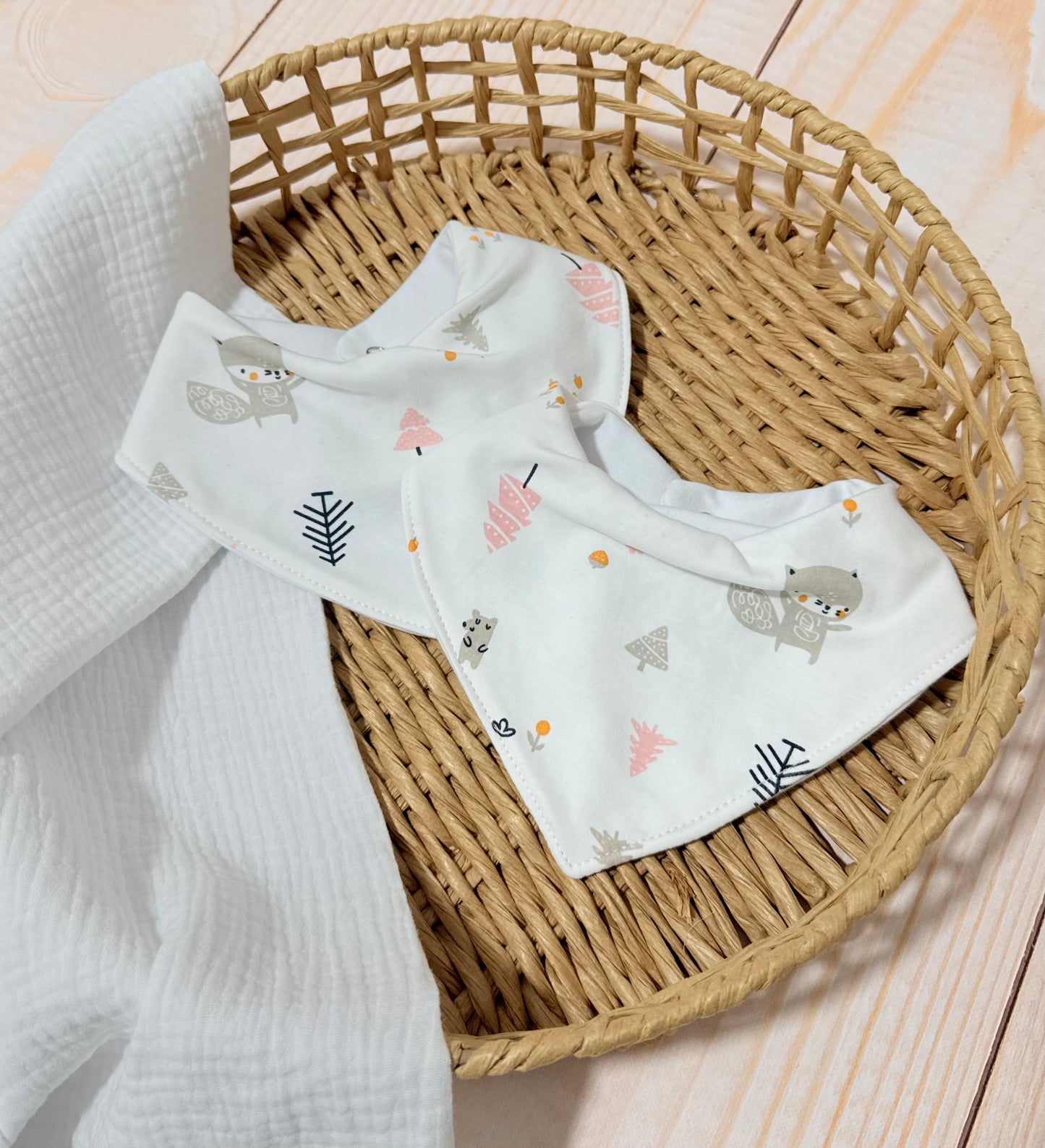 Baberos bandana reversibles