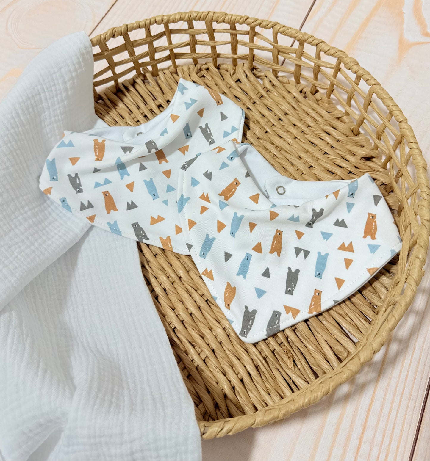 Baberos bandana reversibles