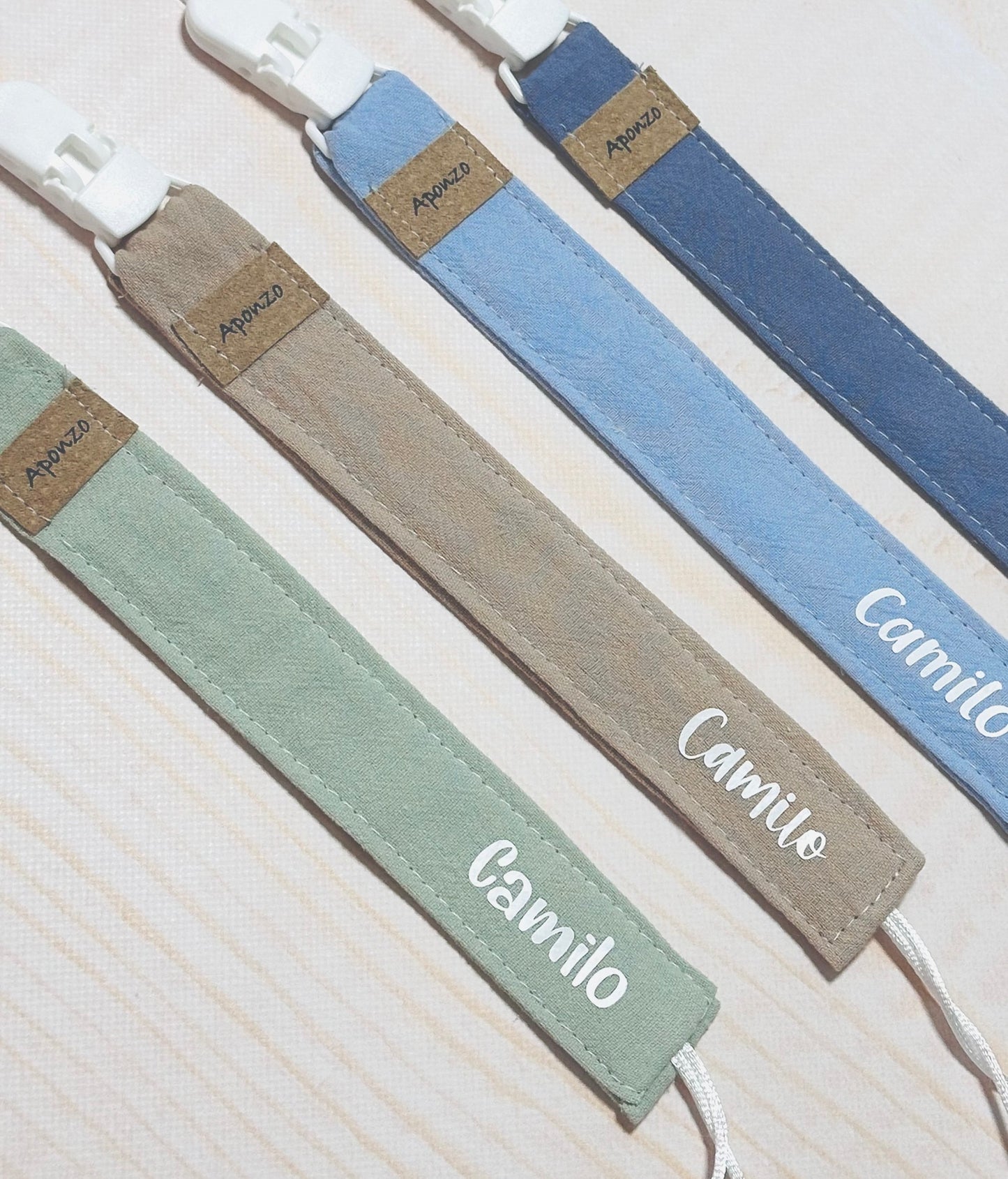 Porta chupete Beige Personalizado