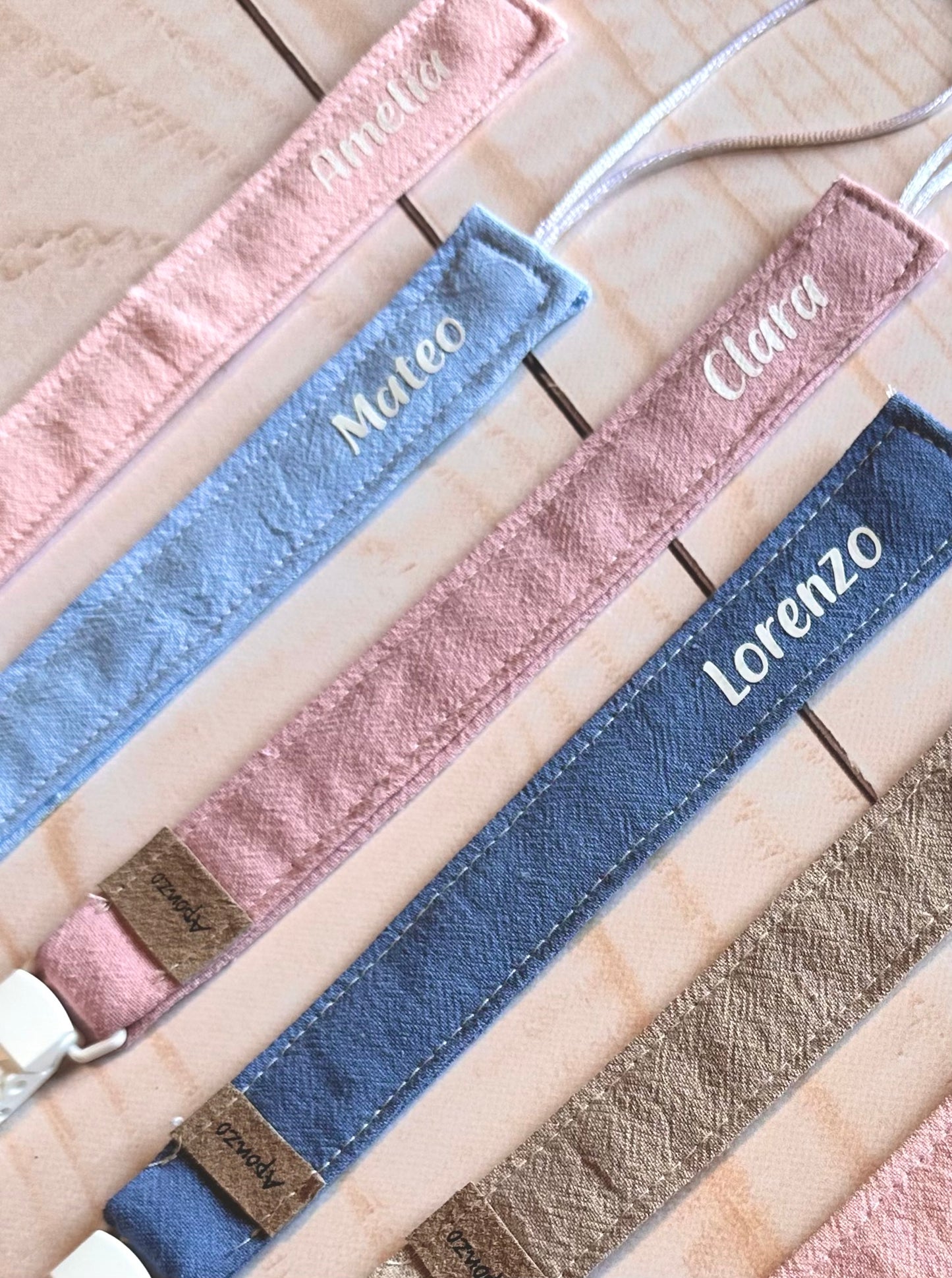 Porta chupete Rosa viejo Personalizado