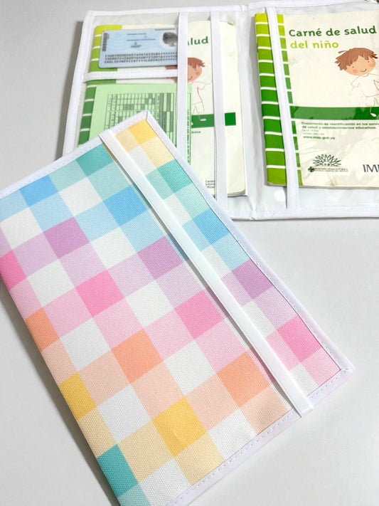 Porta documentos personalizado Cuadrille multicolor