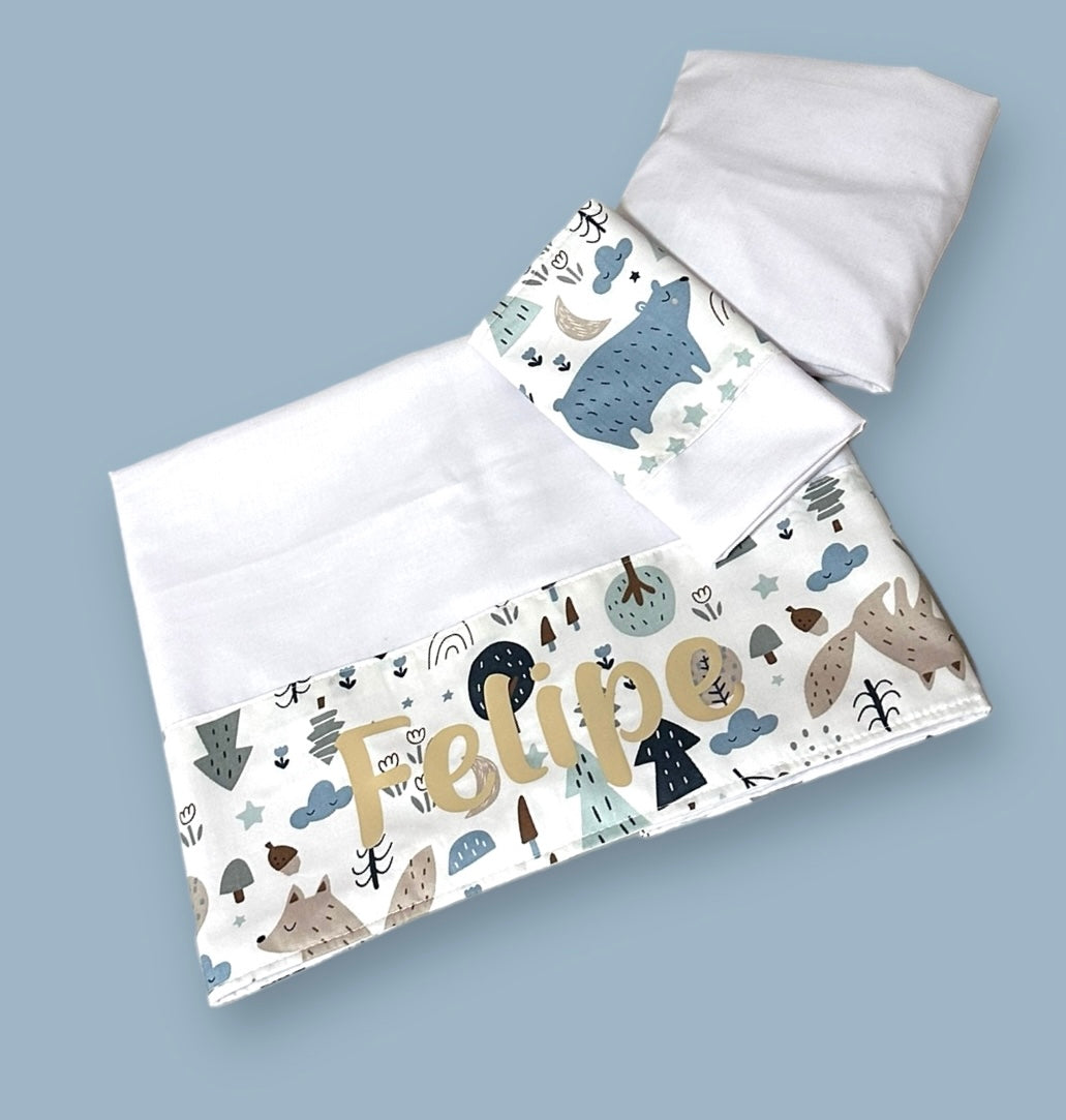 Sabanas de Colecho Oso polar azul Personalizada